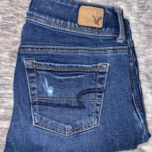 Dark Wash American Eagle Bootcut Jeans Size 0